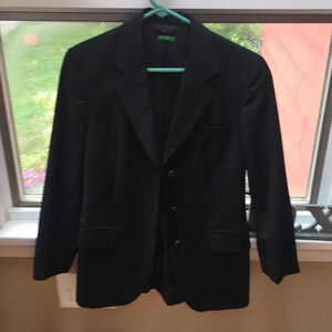 United Colors of Benetton Black Blazer. Size 40